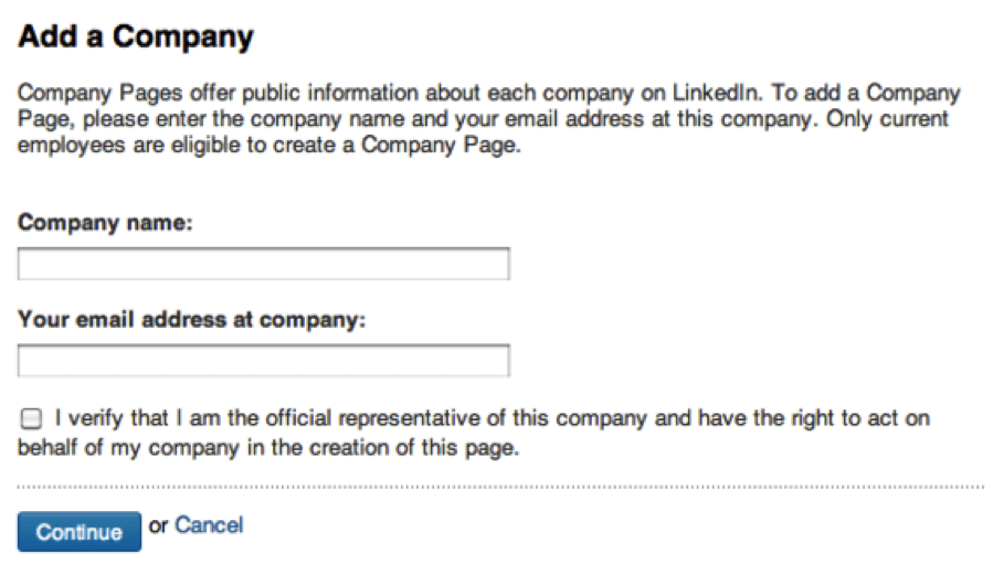 add company on linkedin
