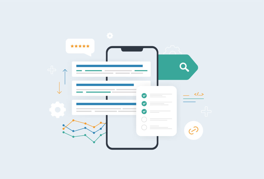 Mobile app interface with data visualization